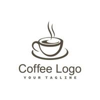 Kaffee Tasse Vektor Logo Design Vorlage. Design Kaffee Geschäft Logo Symbol