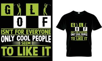 Golf t Hemd Design, Typografie Golf t Hemd Design, Jahrgang Golf t Hemd Design, retro Golf T-Shirt Design, Vektor Illustrator