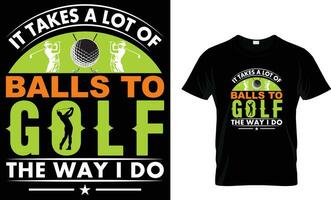 golf t skjorta design, typografi golf t skjorta design, årgång golf t skjorta design, retro golf t-shirt design, vektor illustratör