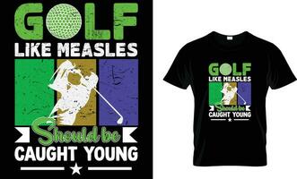 Golf t Hemd Design, Typografie Golf t Hemd Design, Jahrgang Golf t Hemd Design, retro Golf T-Shirt Design, Vektor Illustrator