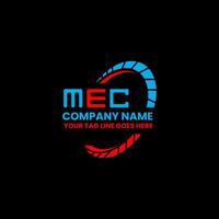 mec Brief Logo kreativ Design mit Vektor Grafik, mec einfach und modern Logo. mec luxuriös Alphabet Design