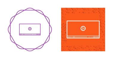 Video-Player-Vektorsymbol vektor