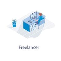 angesagte Freelancer-Elemente vektor