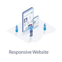 webbresponsiv design vektor