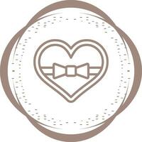 hjärta formad choklad vektor ikon