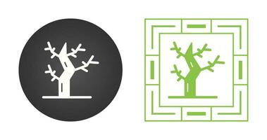 Vektorsymbol für trockenen Baum vektor