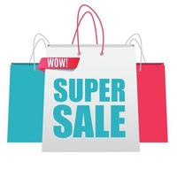 Super Sale Banner Poster. Vektor-Illustration vektor