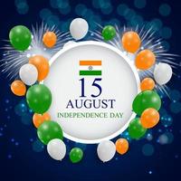 15. august indien unabhängigkeitstag feier hintergrund. Vektor-Illustration