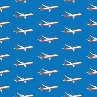 flygplan, flygplan, flygplan som flyger vektor sömlös resetransportbakgrund. vektor illustration