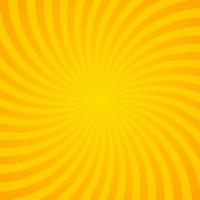 Orange Sunburst-Hintergrund mit radialen Linien. Vektor-Illustration vektor