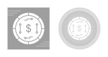 Vektorsymbol für digitale Währung vektor