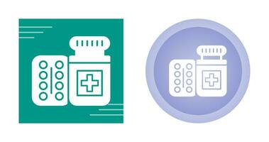 Vektorsymbol für Pillenflaschen vektor