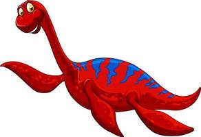 en pliosaurus dinosaurie tecknad karaktär vektor