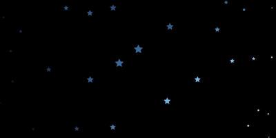 dunkelblaues Vektorlayout mit hellen Sternen. moderne geometrische abstrakte Illustration mit Sternen. bestes Design für Ihre Anzeige, Poster, Banner. vektor