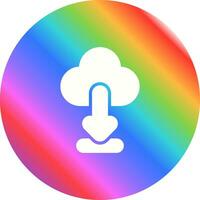 Cloud-Download-Vektorsymbol vektor