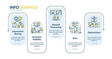 2d Säljare förvaltning vektor infographics mall med tunn linje ikoner begrepp, data visualisering med 5 steg, bearbeta tidslinje Diagram.