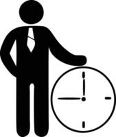 Uhr Symbol Symbol Design Bild. Illustration von das Alarm Uhr Zeit isoliert Vektor Bild. eps 10