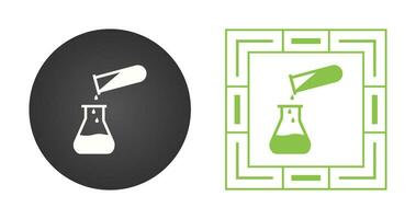 Vektorsymbol für das Gießen von Chemikalien vektor