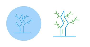 Vektorsymbol für trockenen Baum vektor