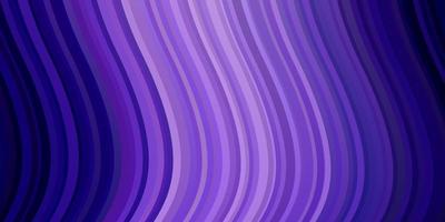 hellviolettes Vektorlayout mit Kreisbogen. farbenfrohe Illustration im abstrakten Stil mit gebogenen Linien. Muster für Websites, Zielseiten. vektor