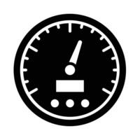 Tachometer Vektor Glyphe Symbol zum persönlich und kommerziell verwenden.