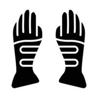 Handschuhe Vektor Glyphe Symbol zum persönlich und kommerziell verwenden.