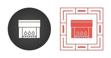 Vektorsymbol für elektrischen Kamin vektor