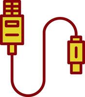 USB-Kabel Vektor Icon Design