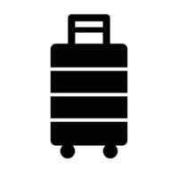 Gepäck Vektor Glyphe Symbol zum persönlich und kommerziell verwenden.