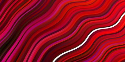 ljusrosa, röd vektorbakgrund med linjer. illustration i halvtonstil med lutningskurvor. mönster för webbplatser, målsidor. vektor