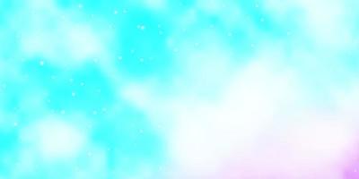 ljusrosa, blå vektorstruktur med vackra stjärnor. färgstark illustration med abstrakta lutningsstjärnor mönster för inslagning av presenter. vektor