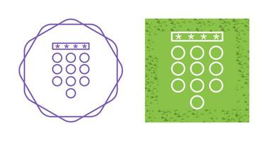 Vektorsymbol für Passcode-Sperre vektor