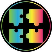 Puzzle-Vektor-Icon-Design vektor