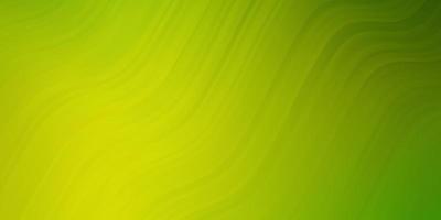 hellgrüne, gelbe Vektortextur mit Kurven. Steigungsillustration im einfachen Stil mit Bögen. Design für Ihre Unternehmenswerbung. vektor