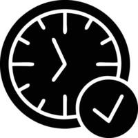 Uhr Symbol Symbol Design Bild. Illustration von das Alarm Uhr Zeit isoliert Vektor Bild. eps 10