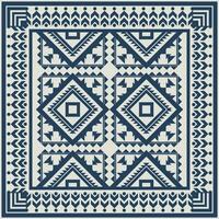 Stammes- Vektor Ornament. nahtlos afrikanisch Muster. ethnisch Teppich mit Sparren. aztekisch Stil. geometrisch Mosaik auf das Fliese, Majolika. uralt Innere. modern Teppich. geo drucken auf textile.ikat Muster