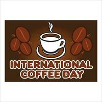International Kaffee Tag Hintergrund Design vektor