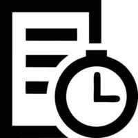 Uhr Symbol Symbol Design Bild. Illustration von das Alarm Uhr Zeit isoliert Vektor Bild. eps 10