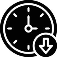 Uhr Symbol Symbol Design Bild. Illustration von das Alarm Uhr Zeit isoliert Vektor Bild. eps 10