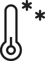 Thermometer Medizin Symbol Symbol Bild Vektor. Illustration von das Temperatur kalt und heiß messen Werkzeug Design Bild.eps 10 vektor