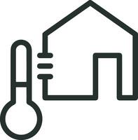 termometer medicin ikon symbol bild vektor. illustration av de temperatur kall och varm mäta verktyg design bild.eps 10 vektor