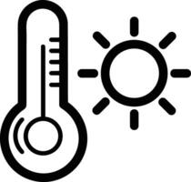 Thermometer Medizin Symbol Symbol Bild Vektor. Illustration von das Temperatur kalt und heiß messen Werkzeug Design Bild.eps 10 vektor