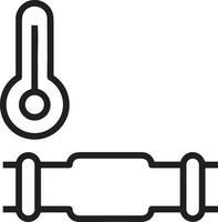 termometer medicin ikon symbol bild vektor. illustration av de temperatur kall och varm mäta verktyg design bild.eps 10 vektor