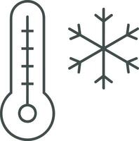 termometer medicin ikon symbol bild vektor. illustration av de temperatur kall och varm mäta verktyg design bild.eps 10 vektor