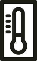 Thermometer Medizin Symbol Symbol Bild Vektor. Illustration von das Temperatur kalt und heiß messen Werkzeug Design Bild.eps 10 vektor