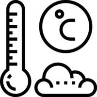 termometer medicin ikon symbol bild vektor. illustration av de temperatur kall och varm mäta verktyg design bild.eps 10 vektor