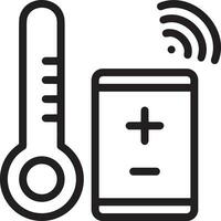 Thermometer Medizin Symbol Symbol Bild Vektor. Illustration von das Temperatur kalt und heiß messen Werkzeug Design Bild.eps 10 vektor