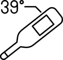 Thermometer Medizin Symbol Symbol Bild Vektor. Illustration von das Temperatur kalt und heiß messen Werkzeug Design Bild.eps 10 vektor