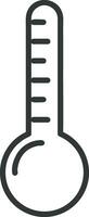 termometer medicin ikon symbol bild vektor. illustration av de temperatur kall och varm mäta verktyg design bild.eps 10 vektor