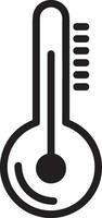 termometer medicin ikon symbol bild vektor. illustration av de temperatur kall och varm mäta verktyg design bild.eps 10 vektor